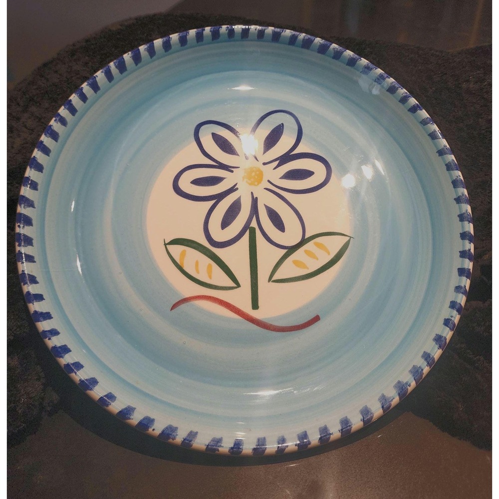 Hudson's Bay Company Market Square Italian Ceramic Plate Hand Painted Floral 90s